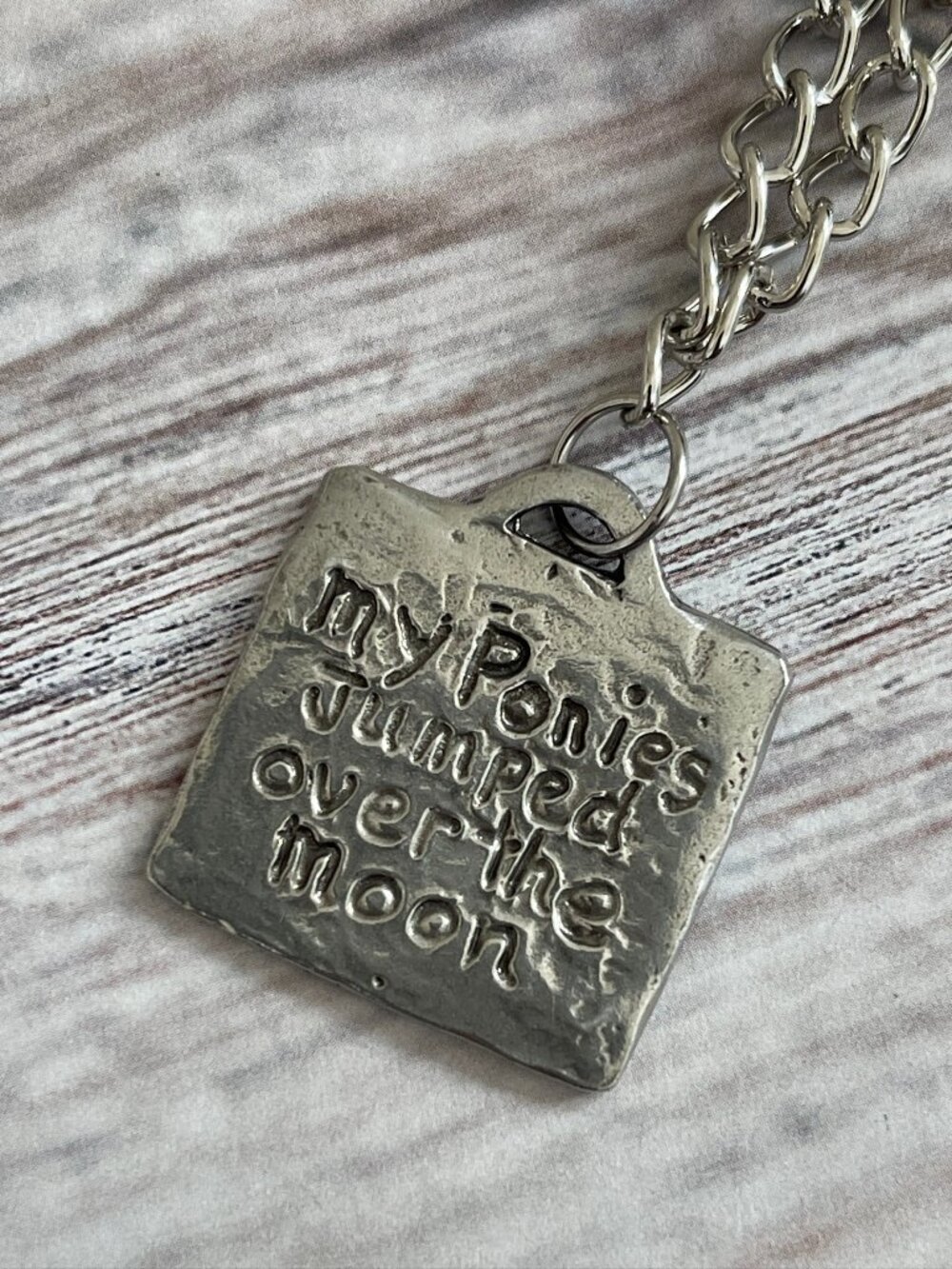 SUNDANCE "My Ponies Jumped Over the Moon" Necklace: New w/o Tags! - Picture 2 of 13